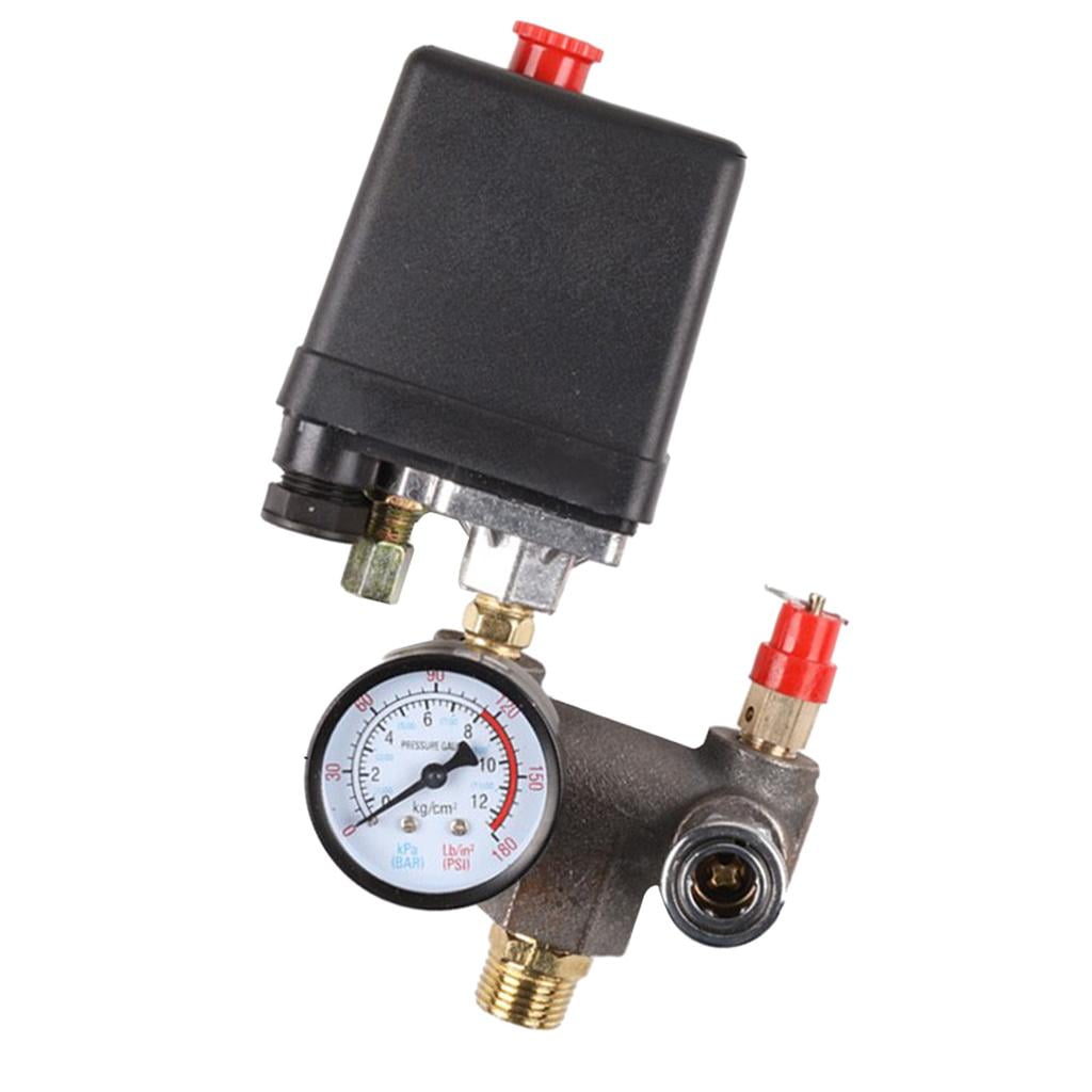 Air Compressor Pressure Valve Manifold Regulator with Gauge Outer