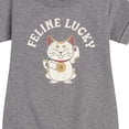 thumbnail image 3 of Instant Message - Feline Lucky - Toddler & Youth Girls Fleece Dress, 3 of 6