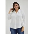 thumbnail image 1 of Blusa hombro con escarola Roman Fashion /Tallas Extras, 12258 (Blanco) blanco 40 Roman Fashion BL-MIC-12258-BLANCO, 1 of 7