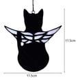 thumbnail image 6 of Joernso Angel Cat Ornament Creative Shape Smooth Edge Not Easily Deformed Heat-Resistant Wing Design Burr Free Acrylic Angel Cat Pendant Hanging Ornament Car Supplies, 6 of 8
