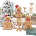 thumbnail image 5 of Adorno navideño de peluche de pata larga, muñeco de jengibre, adorno colgante para árbol de Navidad, juguete para fiesta, regalo de Año Nuevo, Navidad 2024, 5 of 5
