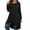 Black, variant on Jalioing Women's Long Sleeve Tunic Tops Round Neck Irregular Mid-Length Shirts Fashion Loose Blouses Outfits
