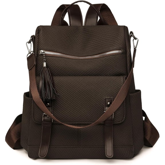 Sunyuer Backpack Purse for Women, PU Leather Anti-theft Backpack, Ladies Convertible Satchel Bags, Shoulder Bag for Travel, Work, Trip