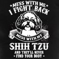 thumbnail image 3 of CafePress - Mess With My Shih Tzu - Women's Dark Pajamas, 3 of 4