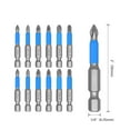 thumbnail image 3 of 12-Piece Insulated S2 Steel Screwdriver Bit Set with Magnetic Blue Magnetizer - Includes PH1/PH2/PH3 & PZ1/PZ2/PZ3 Cross Bits, Non-Slip Grip, Lightweight Design for Precision Tasks (Sealed Bag, 3 of 5