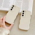thumbnail image 3 of Case for Galaxy Note 20,Galaxy Note 20 Case,Solid Cute Curly Wave Frame Shape Shockproof Bumper Soft Silicone Protective Phone Case for Samsung Galaxy Note 20 5G,6.7 inch 2020 (White), 3 of 8