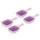 thumbnail image 5 of Herramienta de peluquería, 4 peines de masaje huecos, cepillo para desenredar el cabello, cepillo para masaje, tecnología avanzada, 5 of 9