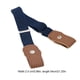 thumbnail image 2 of Sonducket Cinturón de cintura sin hebilla para niños de longitud ajustable que combina fácilmente con peso ligero con tejido fino para cumpleaños de Cinturones azul profundo Sonducket AP008777-04, 2 of 6