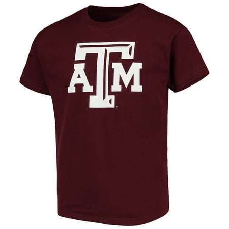 Texas A&M Aggies Russell Youth Oversized Graphic Crew Neck T-Shirt - Maroon