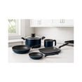 thumbnail image 3 of Batería De Cocina Malta Azul 6 piezas Sartenes Bífera Olla y Hervidor Aluminio  Antiadherente Starflon Max  mangos de baquelita y asas  brindan seguridad y un manejo cómodo, 3 of 3