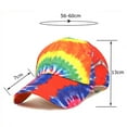 thumbnail image 6 of beishanbush Visors Fashion Unisex Men Women Tie-dyed Sun Hat Adjustable Baseball Cap Hop Hat Multicolor, 6 of 6