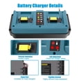 thumbnail image 4 of JIAHAOO Dual Port Power Tool Battery Charger 2A Output Heat Dissipation For 18V Series Battery Construction Tool Application, 4 of 6