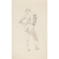 thumbnail image 2 of Adolf Sternschuss 13x18 Black Ornate Wood Framed Double Matted Museum Art Print Titled - Act of Standing Woman (1908), 2 of 5