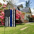 thumbnail image 3 of Anley Double Sided Thin Blue Line USA Decorative Garden Flags - Honoring Law Enforcement Officers Flags - 18 x 12.5 Inch, 3 of 7