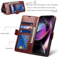 thumbnail image 2 of Flip Case for Moto G 5G 2022,Flip Fold Leather Wallet Case with RFID Blocking Credit Card Slot and Kickstand Magnetic Closure Protective Cover for Motorola Moto G 5G 2022 (Brown), 2 of 9