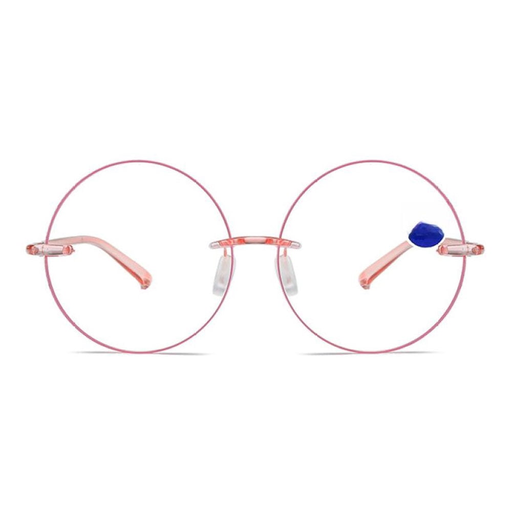 4 Pairs of TR90 Ultra-light Anti-blue Light Pink Reading Glasses for Women Circle Round Fashion HD Tortoise Readers +2.50