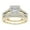 Gold Size 10 Y4, variant on Zzbeans 2-in- Detachable Diamond Ring Set, Shiny Engagement Wedding Rings Inlaid Zircon, Elegant Stackable Ring for Women Daily Wear Anniversary Party Gift, Gold