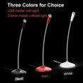 thumbnail image 4 of Maoww Wired Microphone Computer Omnidirectional Mic Noise Cancelling Condenser Microphone, USB, Black, 4 of 8
