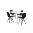 thumbnail image 2 of Comedor Alterego Rectangular Blanco con 4 Sillas Negras, 2 of 4