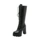 thumbnail image 2 of Botas hasta la rodilla cómodas y cálidas con tacón alto y cordones para mujer Wmkox8yii  hfjk2347, 2 of 9