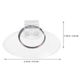 thumbnail image 2 of KALLORY 6-Pack Heavy Duty Clear Cup Hooks for Ceiling Mount, Strong Adhesive Hold for Kitchen, Bathroom, Office Organization, 2 of 8