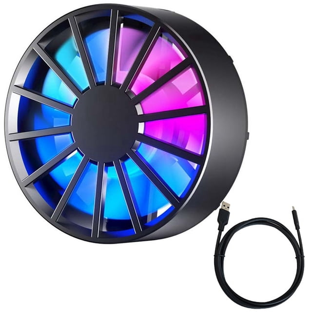 Enfriador de TeléFono MóVil MagnéTico para Radiador de Juegos, DisipacióN de RáPida de Bajo Ruido, Enfriador de Ventilador PortáTil para Phone-A