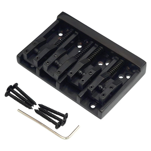 Puente de Guitra de Aleación de Zinc, Accesorios de Instrumentos Musicales de Repuesto, Accesorio DIY de Instación pa Piezas de Repuesto D , Negro Tipo H shamjiam Puente de silla de montar