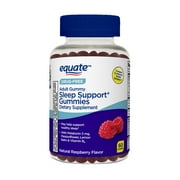 Equate Drug-Free Sleep Support* Gummies Dietary Supplement, Raspberry, 60 count