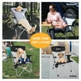 thumbnail image 4 of KingCamp Heavy Duty Camping Chairs Padded Folding Lawn Chair With High Back Support 300lbs for Adult Black, 4 of 9