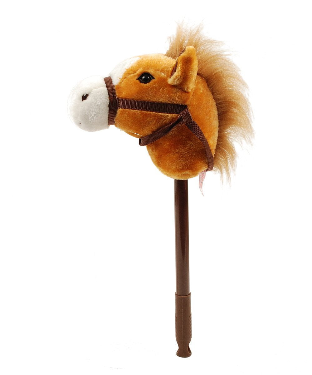 Galloping Sounds with Adjustable Telescopic Stick Brown 36" Linzy Hobby Horse