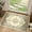 Vintage Geometric, variant on Curtilage 2'x3' Entryway Rug, Washable Door Mat with Rubber Backing Vintage Floral Non-Slip Soft Low Pile Carpet for Front Door, Entryway, Bathroom