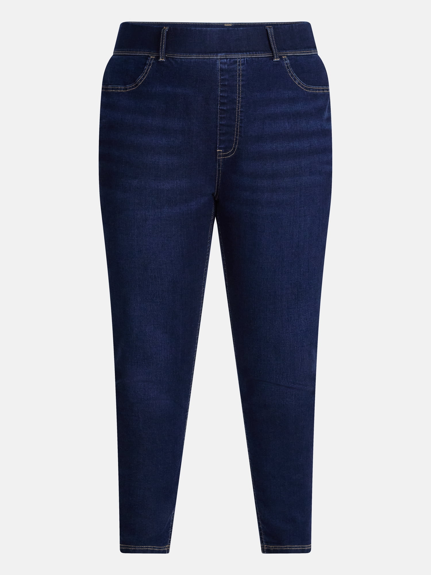Terra & Sky Women's Plus High Rise Skinny Jeggings, Sizes 0X-4X