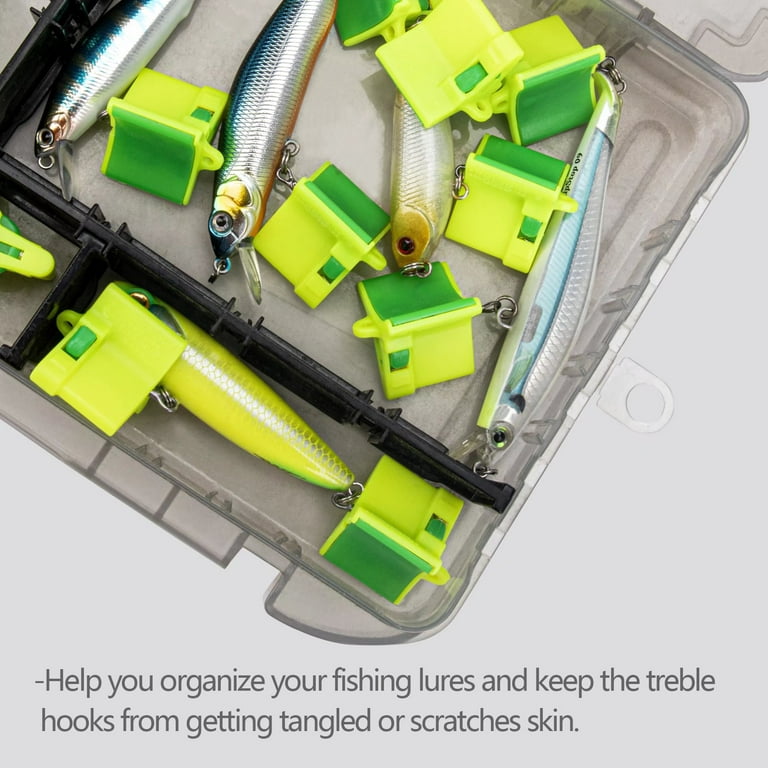 THKFISH Treble Hooks Covers Fishing Hooks Protector Treble Hook Cap Hook  Bonnets for Fishing Lures 40pcs M