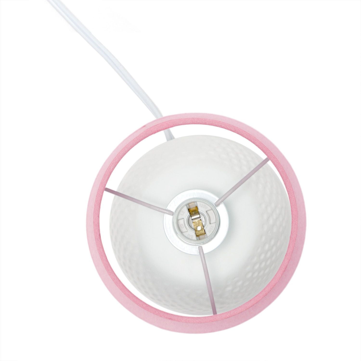 Simple Designs Studded Texture Ceramic Table Lamp, Blue