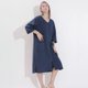 thumbnail image 1 of Camisón fino de primavera y verano para mujer, pijama de largo medio con cremallera, ropa de casa para mujer con sobrepeso, toalla de baño para mujer, 1 of 6