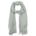 thumbnail image 2 of NYFASHION101 Fashionable Sparkly Glitter Thread Lightweight Tassel Scarf-Light Silver, 2 of 4