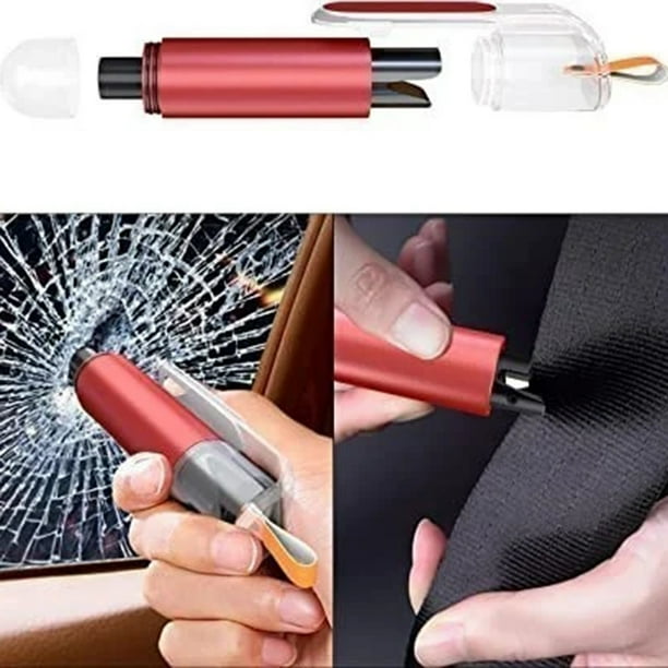 Emergency Life Key Mini Car Safety Hammer Seat Belt Cutter For Land And  Underwat 