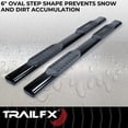 thumbnail image 4 of TrailFX A8254B TFX 6" Oval Straight Side Bars NERF BAR OVAL 6", 4 of 8