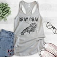 thumbnail image 2 of Cray Cray Tank Top, Ladies Racerback Tank Top, Crayfish Tank, Fishing Tank, Funny Fish Tank, Silver Gray, XX-Large, 2 of 3