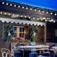thumbnail image 5 of 25Ft G40 Outdoor String Lights, Patio Light with 27 G40 Clear Incandescent Bulbs(2 spare), Hanging Waterproof Connectable Christmas String Lights for Indoor Outdoor Garden Camping Backyard Porch, 5 of 7