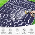 thumbnail image 2 of Alfombra exterior Smiry, 183 x 274 cm, impermeable y reversible, color azul marino, 2 of 8