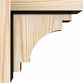 thumbnail image 3 of 7 1/2"W x 8"D x 8"H Mediterranean Smooth Corbel w/Backplate, Douglas Fir, 3 of 9
