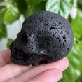 thumbnail image 5 of MATROOY 2" Natural Volcanic rock Carved Skull Quartz Crystal Skull Reiki Healing 1PC, 5 of 9