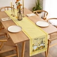thumbnail image 3 of Table Runner 70 Inches Long for Kitchen Dining, Yellow Sunflowers Dresser Scarf Farmhouse, Dining Table Decorations for Wedding/Parties, Gnomes Farmhouse Botanical Bee 13 x 70 In, 3 of 8
