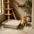 thumbnail image 6 of ACDANC 2026 New Extra Large Stainless Steel Cat & Small Animal Litter Box, Non-Stick, Rustproof, Odor-Resistant with Safe & Comfortable Design, Perfect for Multiple Kittens Or Large Cats, 6 of 7