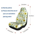 thumbnail image 5 of Sikiie Yellow Dandelions Car Seat Covers 2PCs Front Car Seat Covers Universal fit for Most Cars SUVs and Trucks-1, 5 of 9
