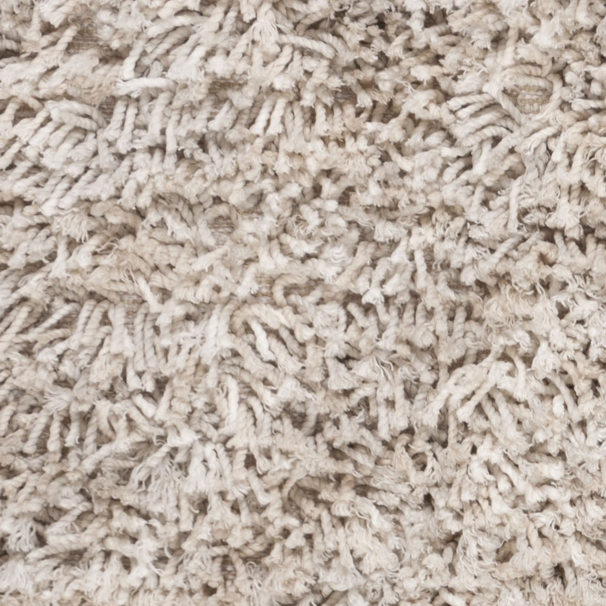 SAFAVIEH Rio Kynaston Solid Polyester Shag Area Rug, Beige/Ivory, 3' x 5'