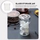 thumbnail image 5 of Frasco de vidrio con tapa de vidrio transparente nueces de café Biscuit Can Recipe Decorative Candy Jar, 5 of 5