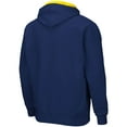 thumbnail image 3 of Men's Colosseum Navy Michigan Wolverines Big & Tall Full-Zip Hoodie, 3 of 3