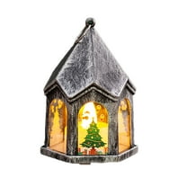 KOYPTL Christmas Snow Globe Lanterns with Santa's Reindeer Glitter Battery Operated Christmas Lamp Hanging Ornament Christmas Table Decorations for Holiday Desktop Home Xmas Decor Indoor,Gift